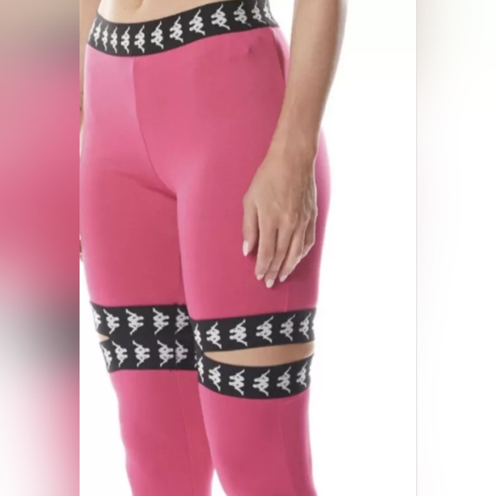 Kappa Hot Pink Cutout Leggings